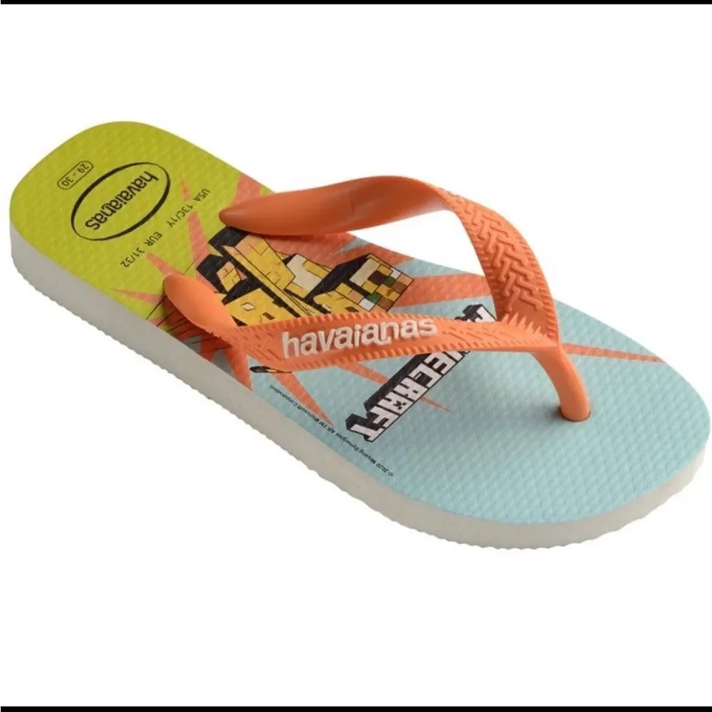 Havaianas Kids Top Minecraft Flip Flop Sandals